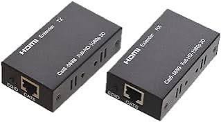 موسع إشارة HDMI حتى 60 متر عبر كابل الشبكة CAT6/7 - دقة Full HD 1080P