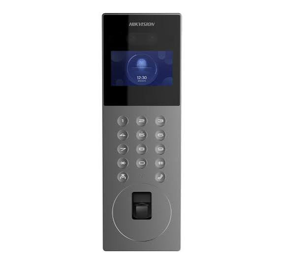 بصمة هيكفيجن DS-KD9203-FE6 الذكي - نظام اتصال مرئي مع ميزة التعرف على الوجوه وشاشة 4.3 بوصة